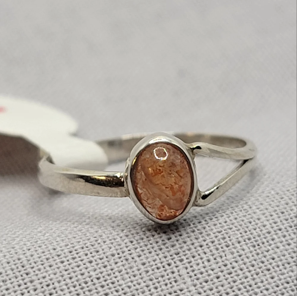 925 Sterling Silver sterling sunstone